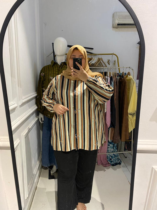 Yomi Official - Kemeja Bordir | Choco Bloom