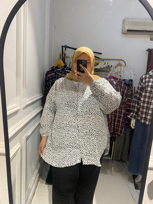 Yomi Official - Kemeja Vellena | Leo Broken White