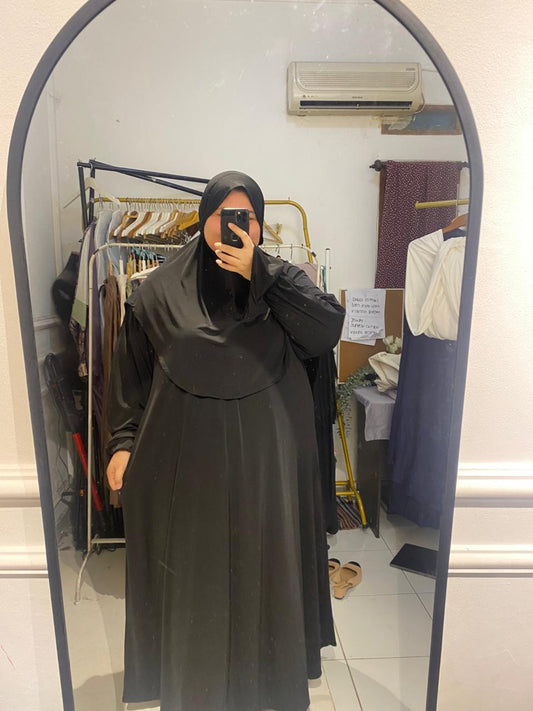 Yomi Official - Gamis Syar’i Dubai |  Hitam