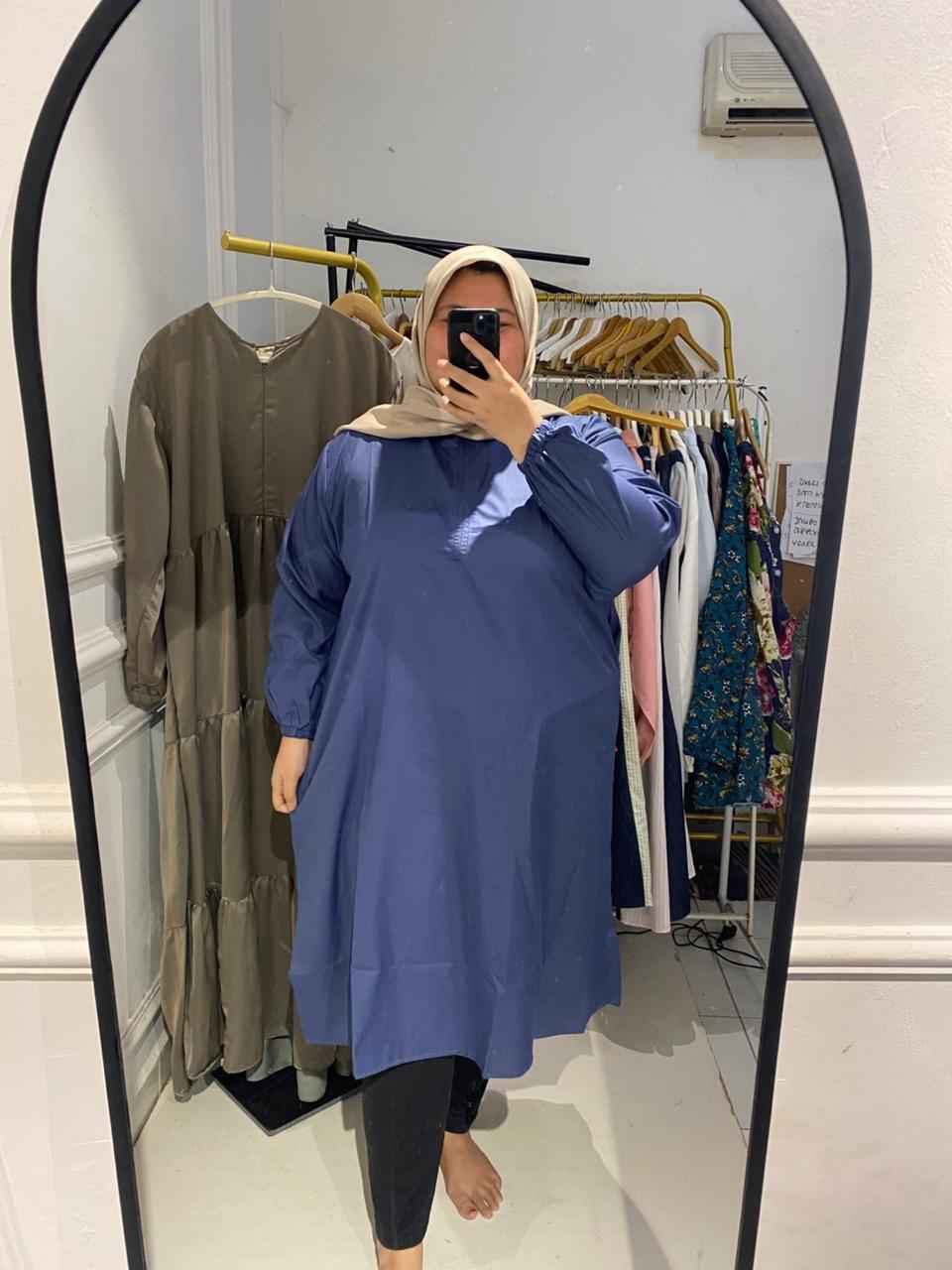 Yomi Official - Tunik Almeera| Denim Stripe