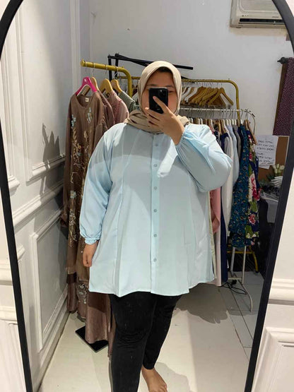 Yomi Official - Kemeja Dubai | Baby Blue