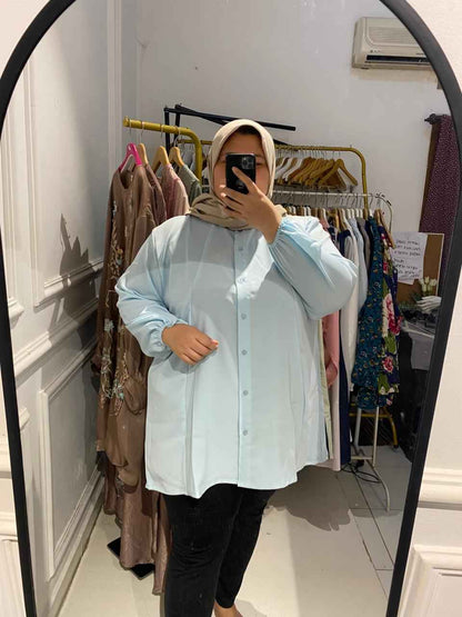 Yomi Official - Kemeja Dubai | Baby Blue