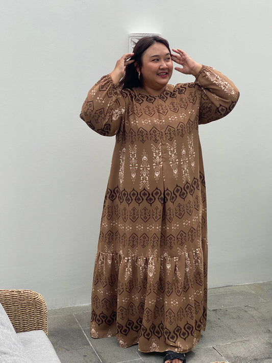 Yomi Official - Gamis Luna | Etnik Coklat