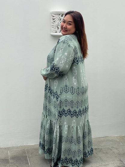 Yomi Official - Gamis Luna | Etnik Hijau