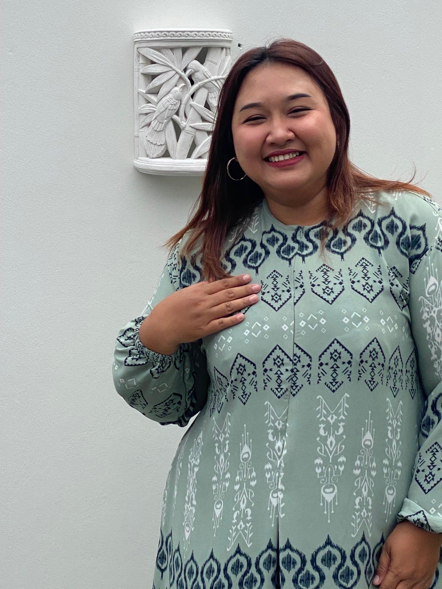 Yomi Official - Gamis Luna | Etnik Hijau