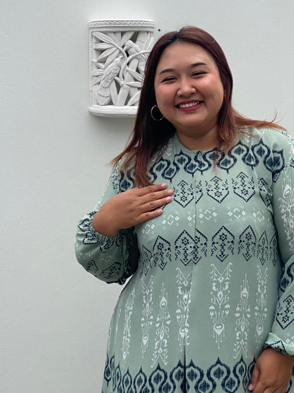 Yomi Official - Gamis Luna | Etnik Hijau